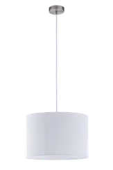 Светильник подвесной NewRgy 8214LAPL SATIN NICKEL+WHITE, 40 Вт, никелевый и белый