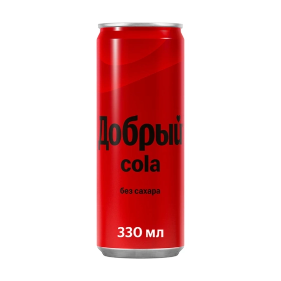 Добрый кола без сахара 0,33л