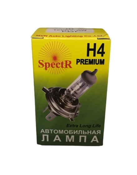 Автомобильная галогеновая лампа SPECTR Н4 12V 60/55W P43t