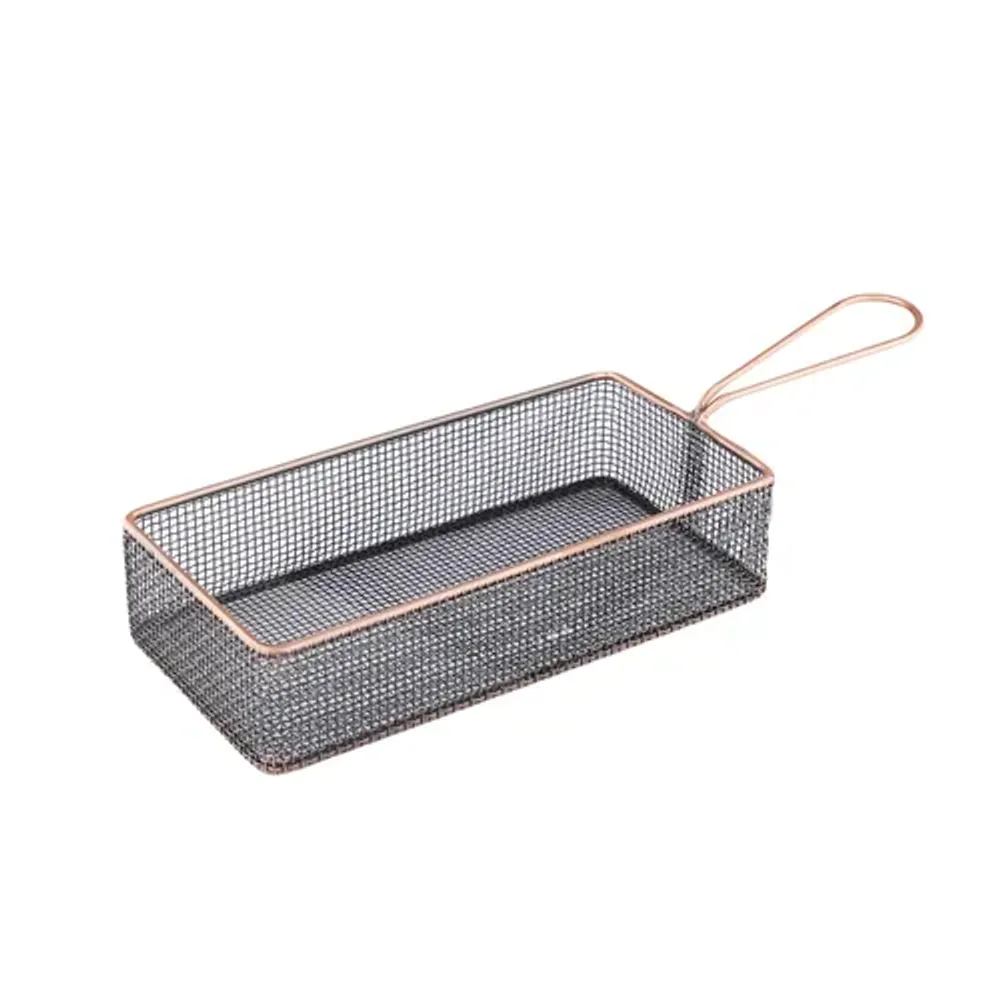 Корзинка для подачи 28,5*15,5 см h5,2 см Antique Copper прямоуг. нерж. P.L. Proff Cuisine