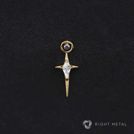 Charm Sirius Crystal PVD Yellow