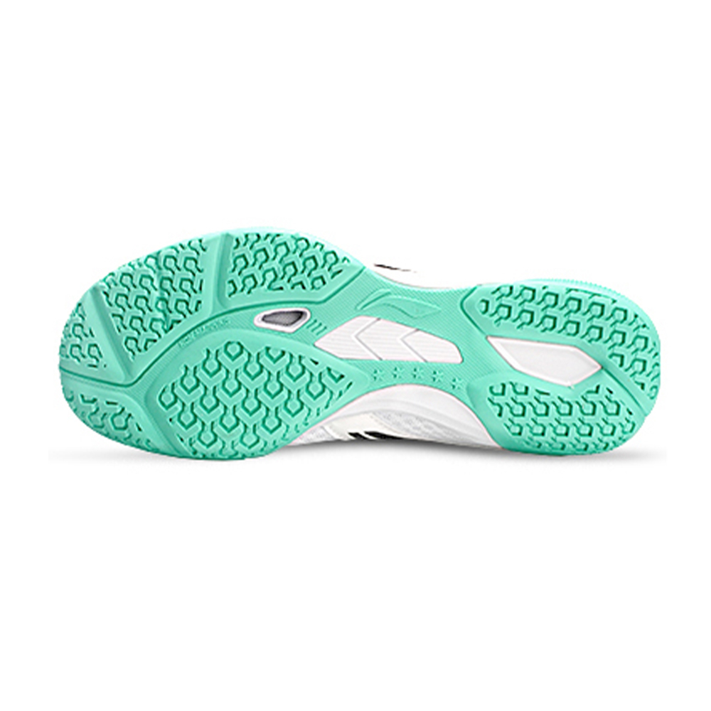 Li Ning Cushioning Breathable Slip Resistant Low top Table Tennis Training Shoes Unisex White Green