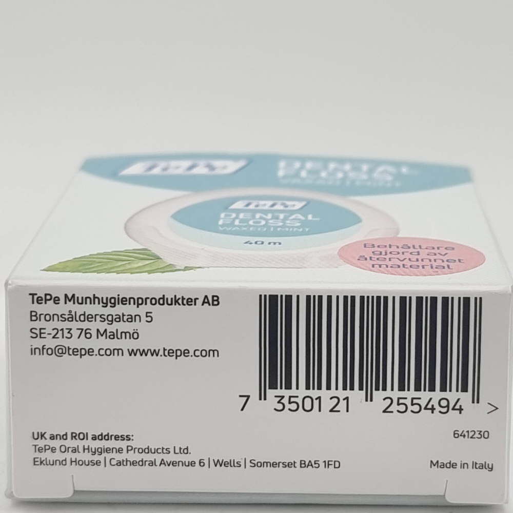 Зубная нить TePe Dental Floss вощеная, расширяющаяся, с маслом авокадо и мяты, 40 м
