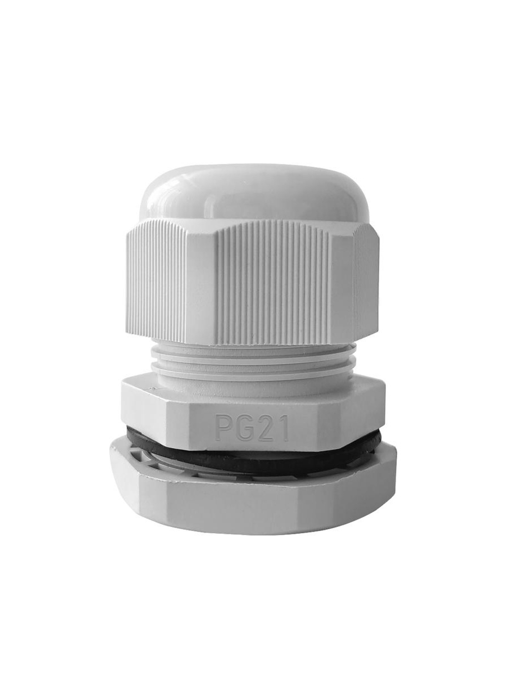 Ввод кабельный (сальник) PG-21 IP68 сер. TOKOV ELECTRIC TKE-PG-21-G