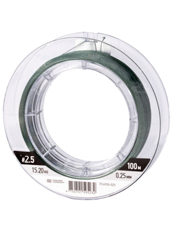 Шок-лидер плетёный Feeder Concept Flat Method х8 SHOCK LEADER Dark Green 100/025