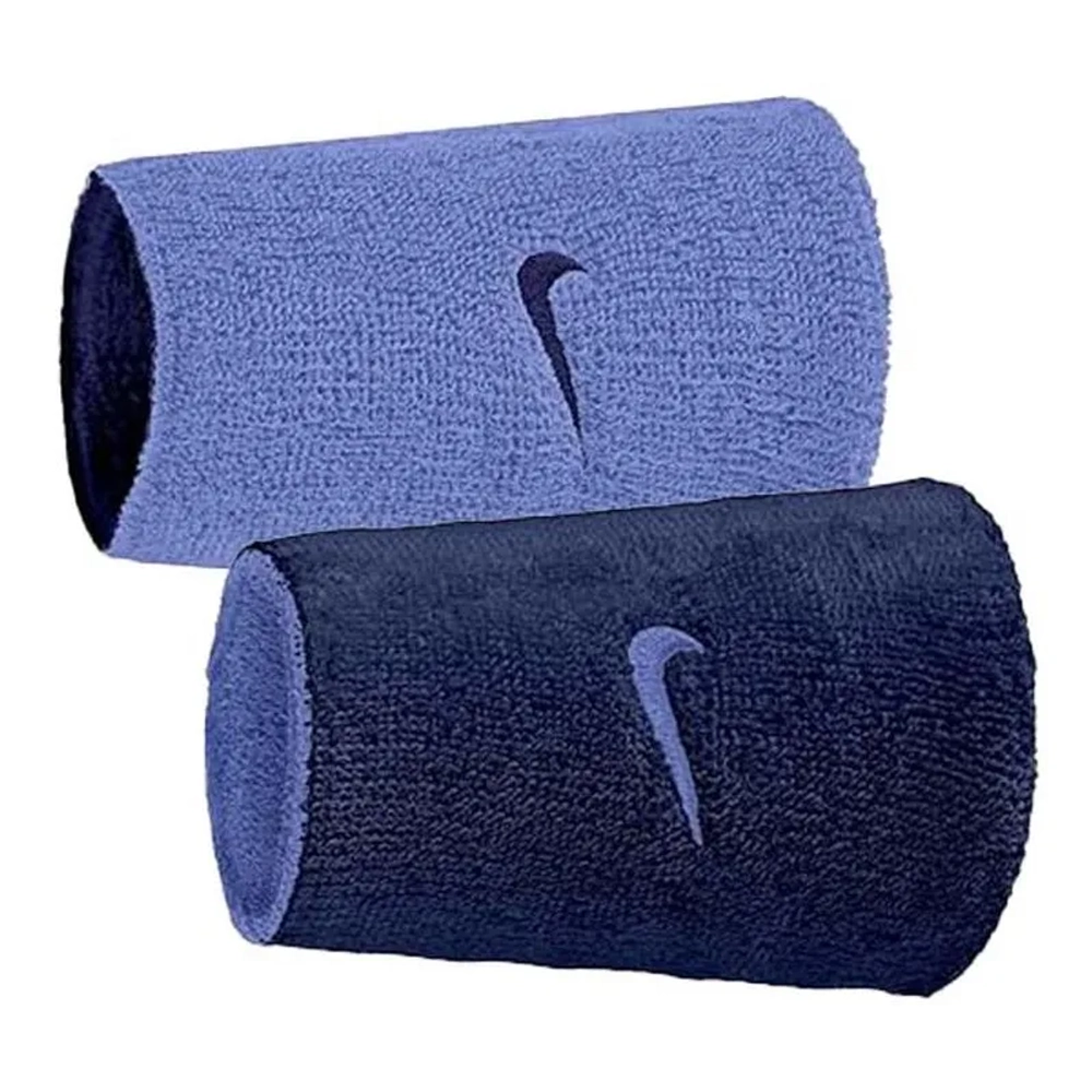 Напульсник теннисный Nike Swoosh Double Wide Reversible 2P - violet/navy