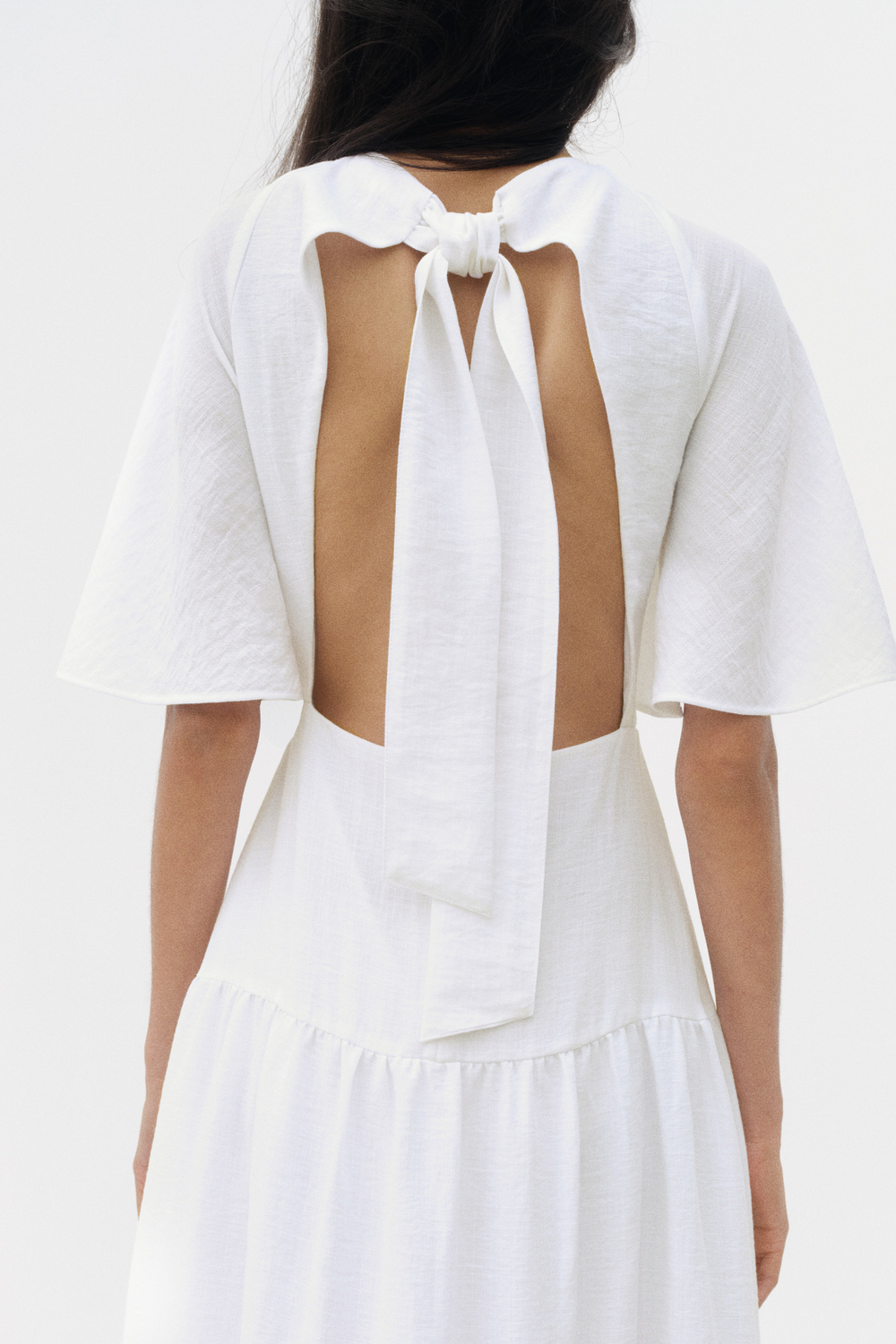 Платье с завязками и ярусами - H&M