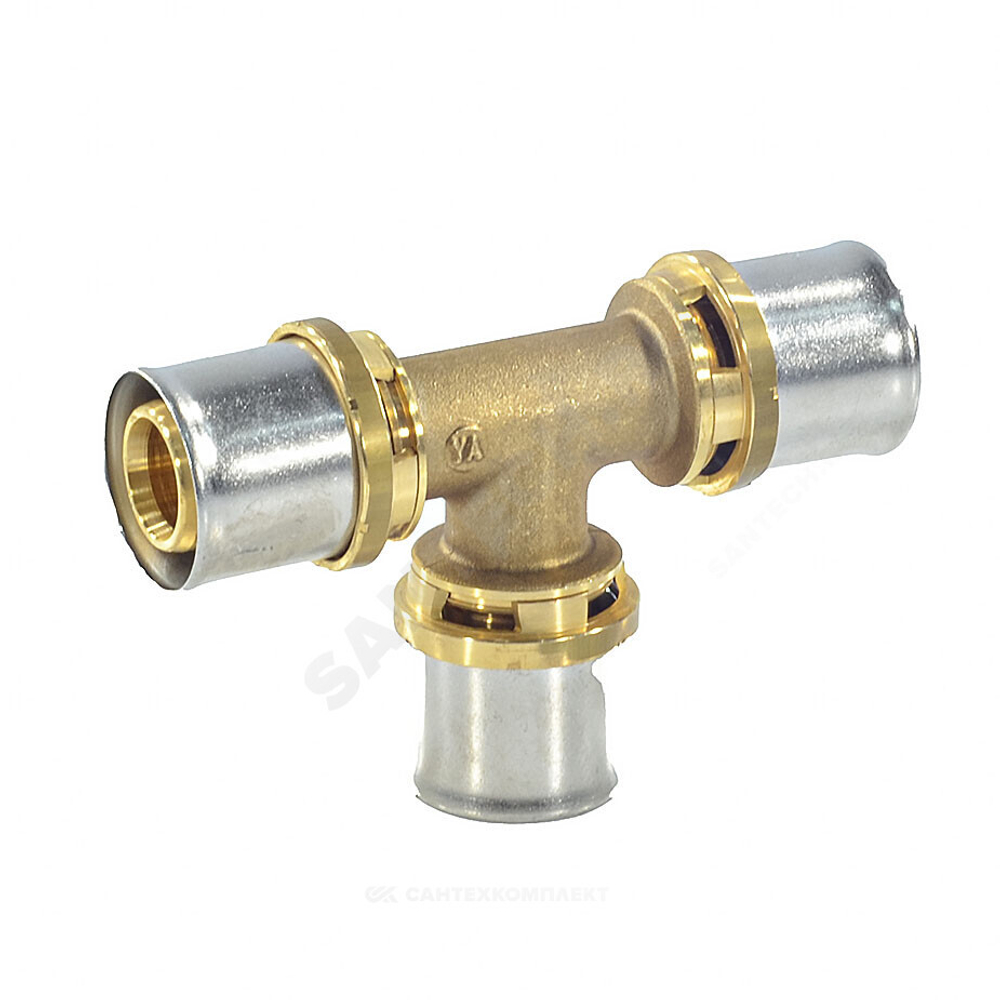 Тройник для МП/PE-X труб латунь пресс Дн 32 RM150 Giacomini RM150Y011