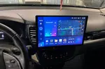 Магнитола для Mitsubishi Outlander 3 2012-2022 (овальный климат, рамка 9) - Teyes CC3-2K монитор 13", QLED+2K, Android 10, Быстрая, 4G SIM-слот, CarPlay