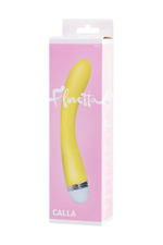 Желтый вибратор Calla - 22 см. (Цвет: желтый)