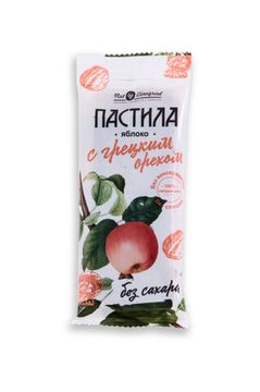 Пастила с грецким орехом Яблоко, 50г (12 шт\уп)