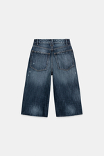 ДЖИНСОВЫЕ ШОРТЫ-БЕРМУДЫ BAGGY TRF — ZARA