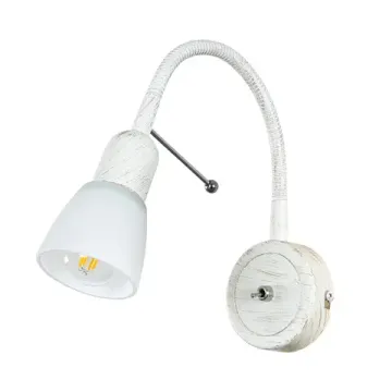 Бра 1*E14 A7009AP-1WG белый Lettura Arte lamp