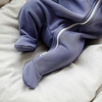 Комбинезон с капюшоном и закрытой ножкой "Мрамор" утепленный 0+