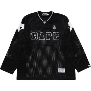 A Bathing Ape Line Camo Multilogo Relaxed Fit Football Jersey черный