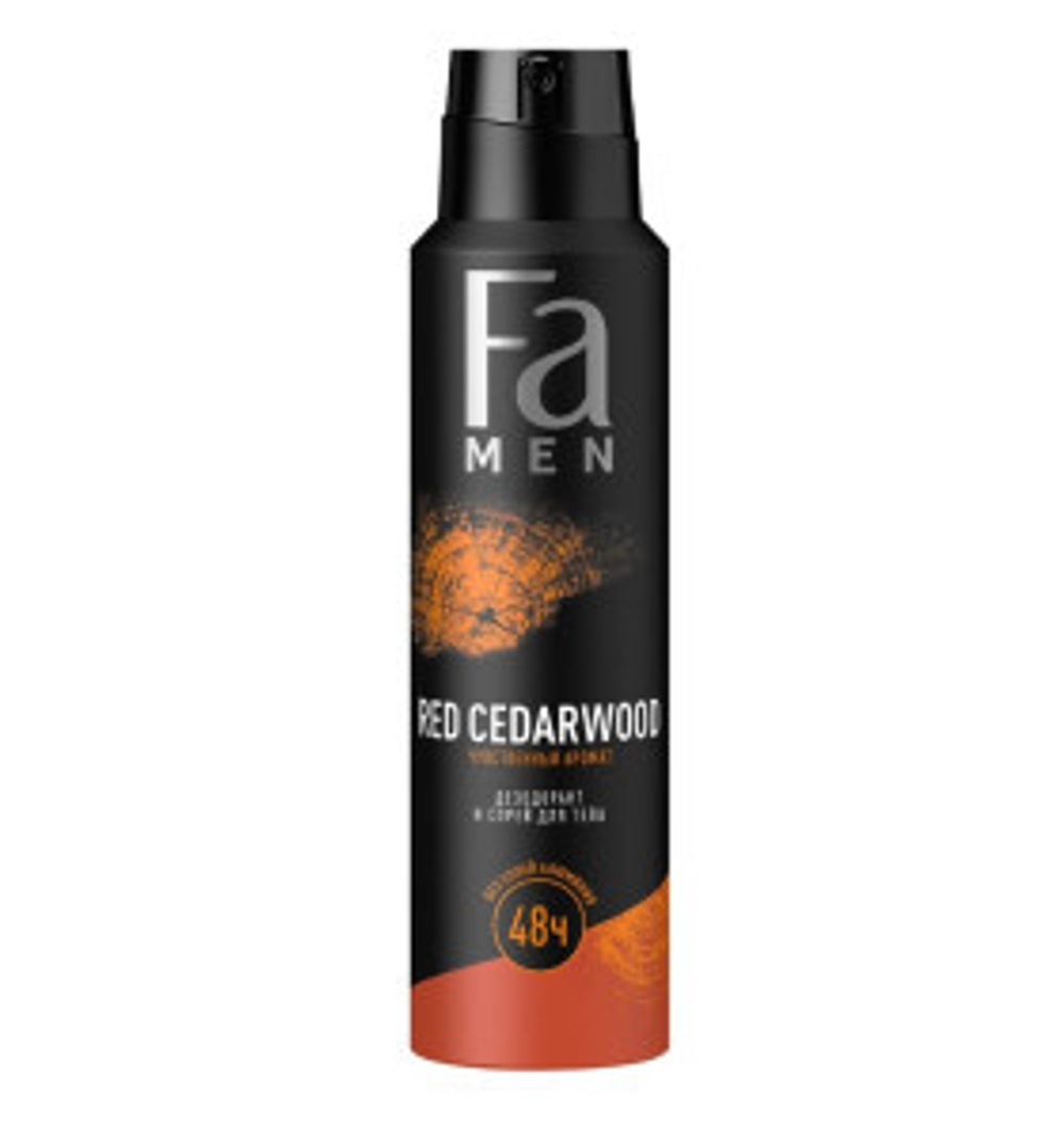 Део-спрей FA MEN "RED CEDARWOOD" 48ч защиты Schwarzkopf 150мл