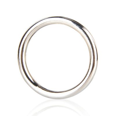 Стальное эрекционное кольцо STEEL COCK RING - 3.5 см. (Цвет: серебристый)