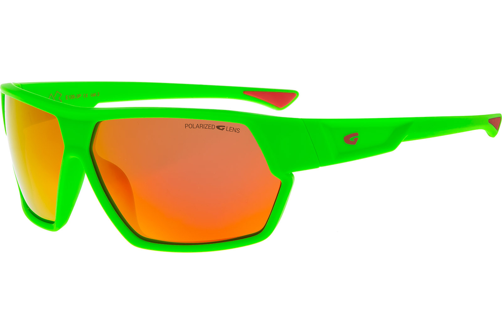 Спортивные очки GOG G1 / Matt Neon Green-Red / Polarized Red Lens