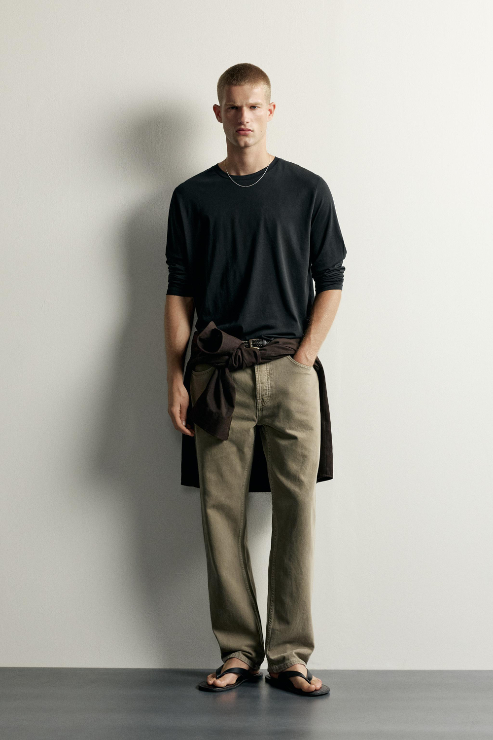 ФУТБОЛКА RELAXED FIT С ДЛИННЫМИ РУКАВАМИ — ZARA · 0722/355