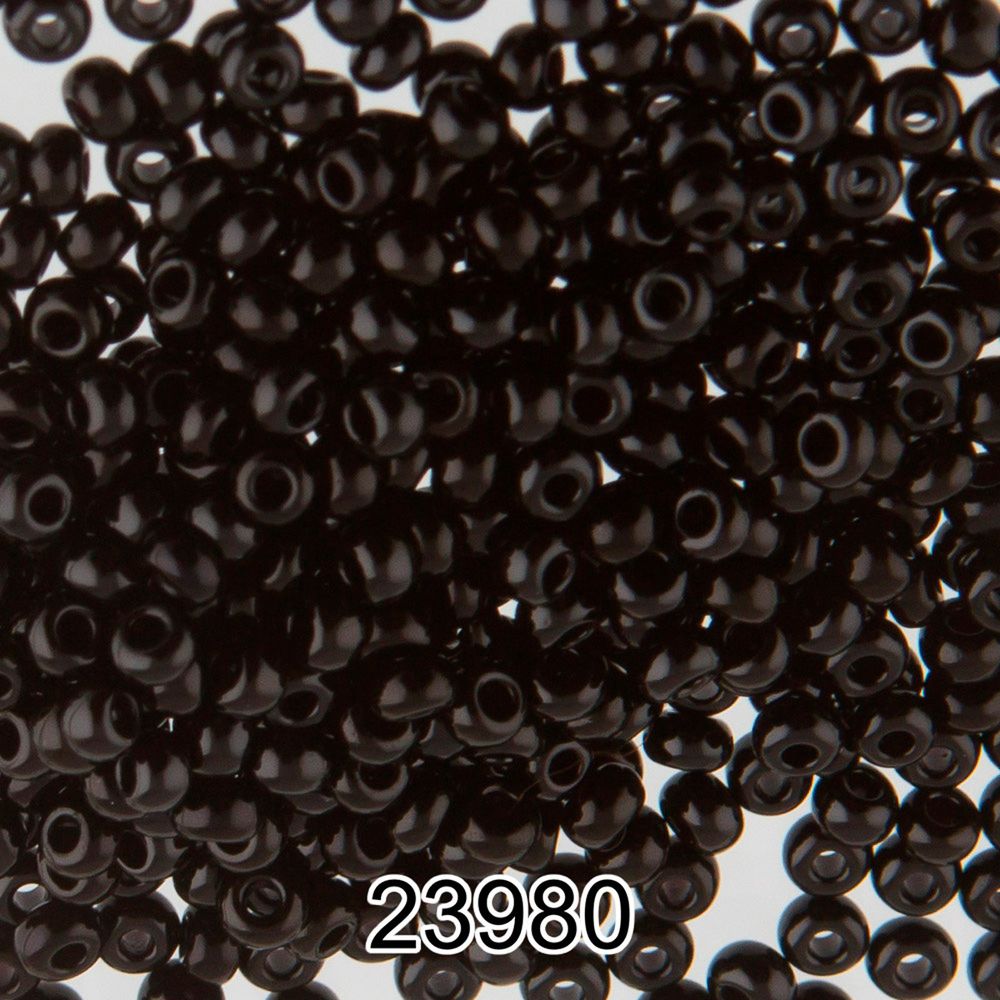 Бисер Gamma 8/0 (2.9 мм), 50 г (10х5 г), H659 черный (23980), круглый 1