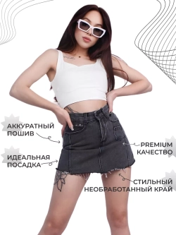 Шорты юбка джинсовые короткие летние