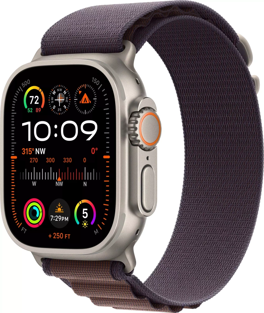 Умные часы Apple Watch Ultra 2 49 мм Titanium Case GPS + Cellular, Indigo Alpine Loop S
