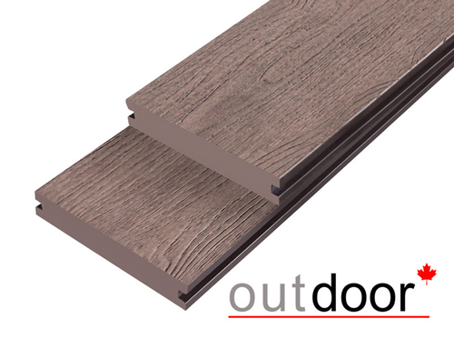 Террасная доска ДПК Outdoor 3D 140*25*3000 мм. полнотелая Нивада/Калифорния Браун коричневая микс