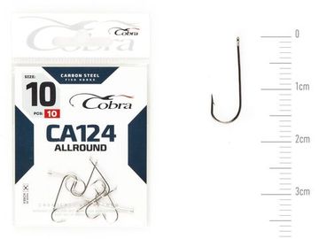 Крючки Cobra ALLROUND CA124  №10, 10 шт.