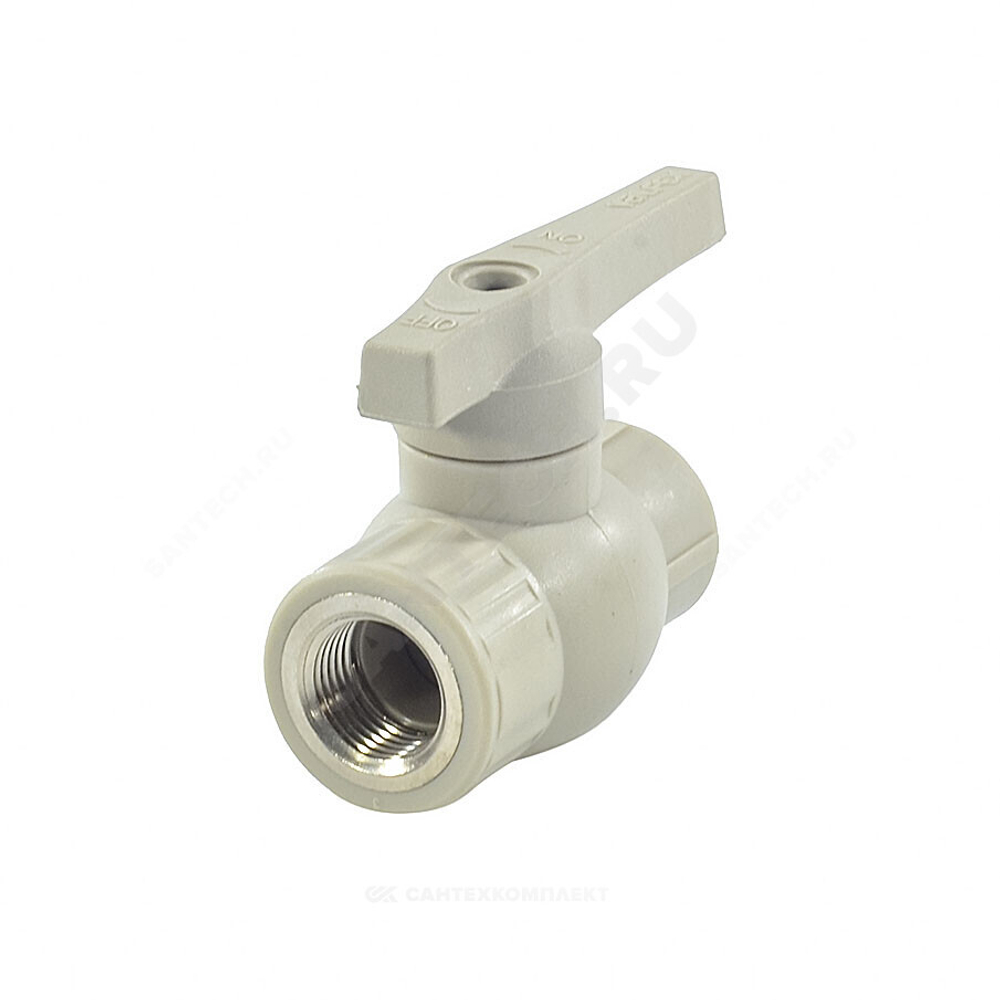 Кран шаровой PP-R серый Дн 32х1" ВР VALFEX 10144132Г