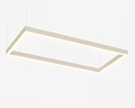 Подвесной LED светильник прямоугольный LP85-FRAME-1800 145Вт 3000К 13340Лм белый 1808х928х80мм DIOLUM