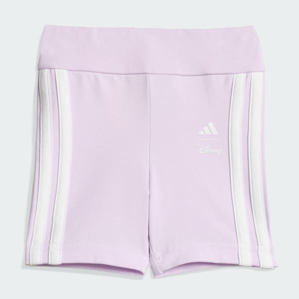 Adidas Комплект из футболки и шорт с принтом "Холодное сердце", белый/темно-синий