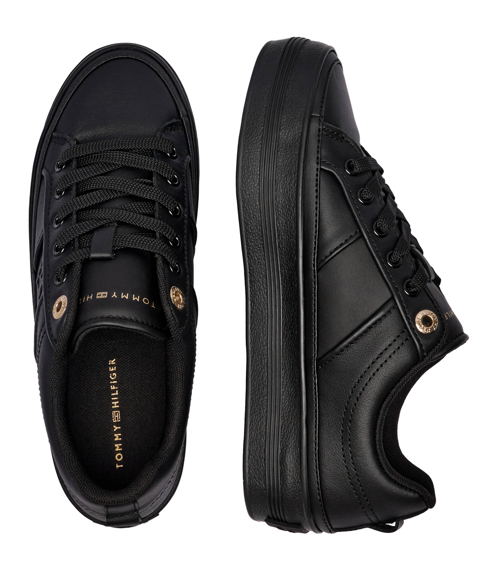 Кожаные кроссовки essential Tommy Hilfiger - черный(FW0FW07945)