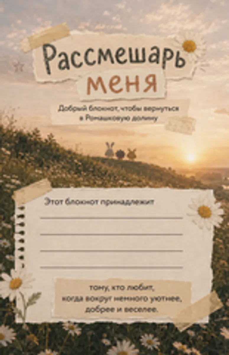 Рассмешарь меня. Творческий блокнот для возвращения в Ромашковую долину