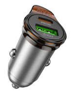 Автомобильное заряд. устр. Hoco NZ16A 1USB/1C 43W серый