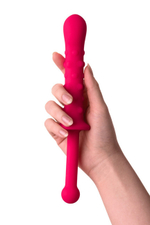 Фаллоимитатор двусторонний TOYFA POPO Pleasure (Цвет: розовый)