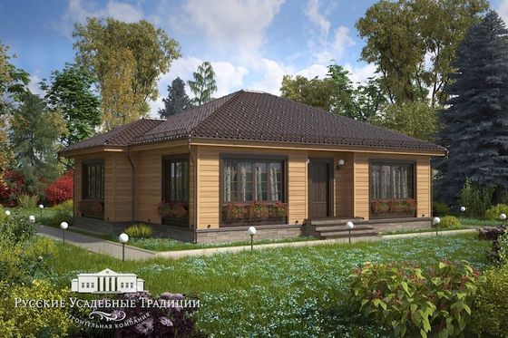 Проект одноэтажного дома "Дельта" 150 кв.м.