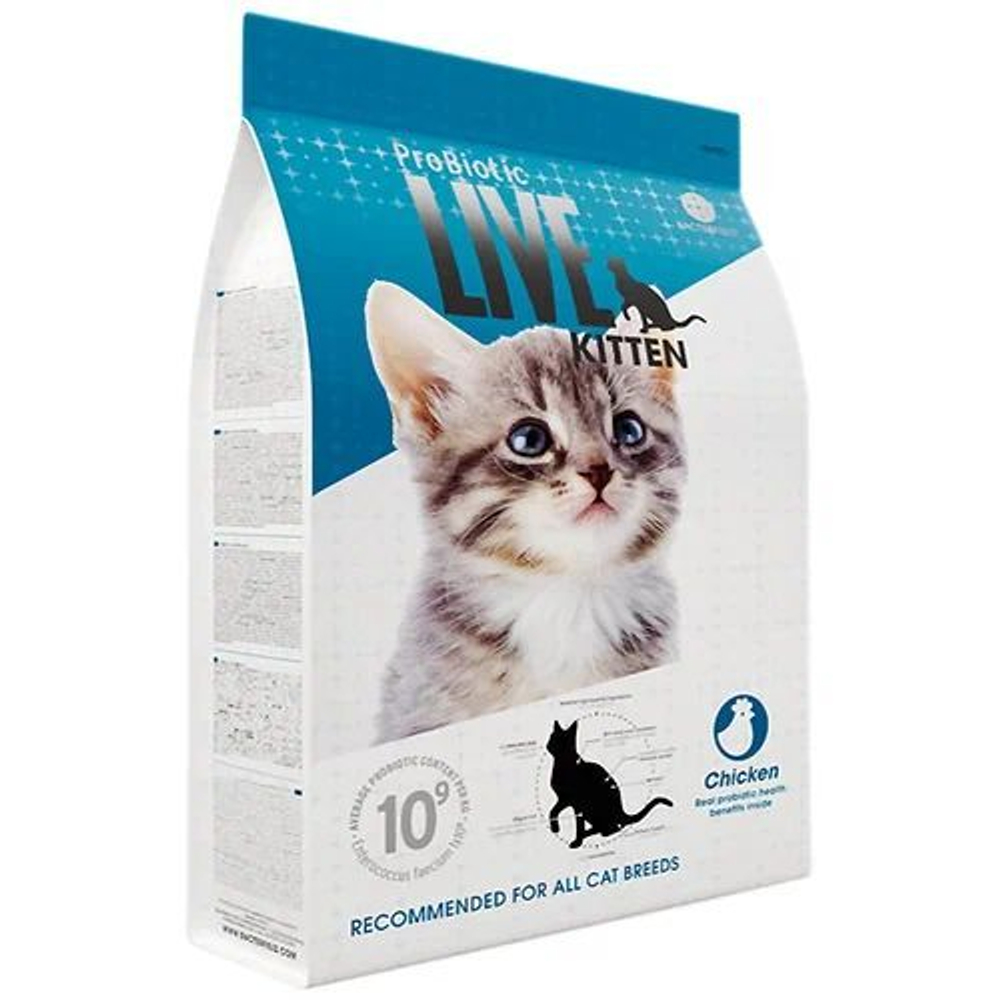 Сухой корм Probiotic Live для котят курица 400 г