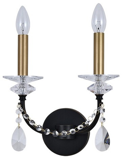 Бра Newport АНАСТАСИЯ 3972/A black+brass