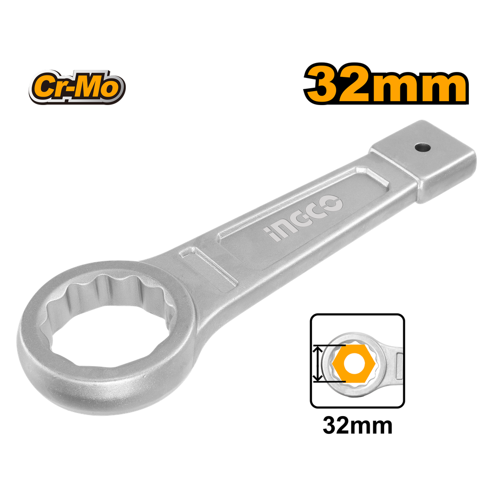 Накидной ударный ключ INGCO HRSW032 INDUSTRIAL 32 мм Накидной ударный ключ INGCO HRSW032 INDUSTRIAL 32 мм