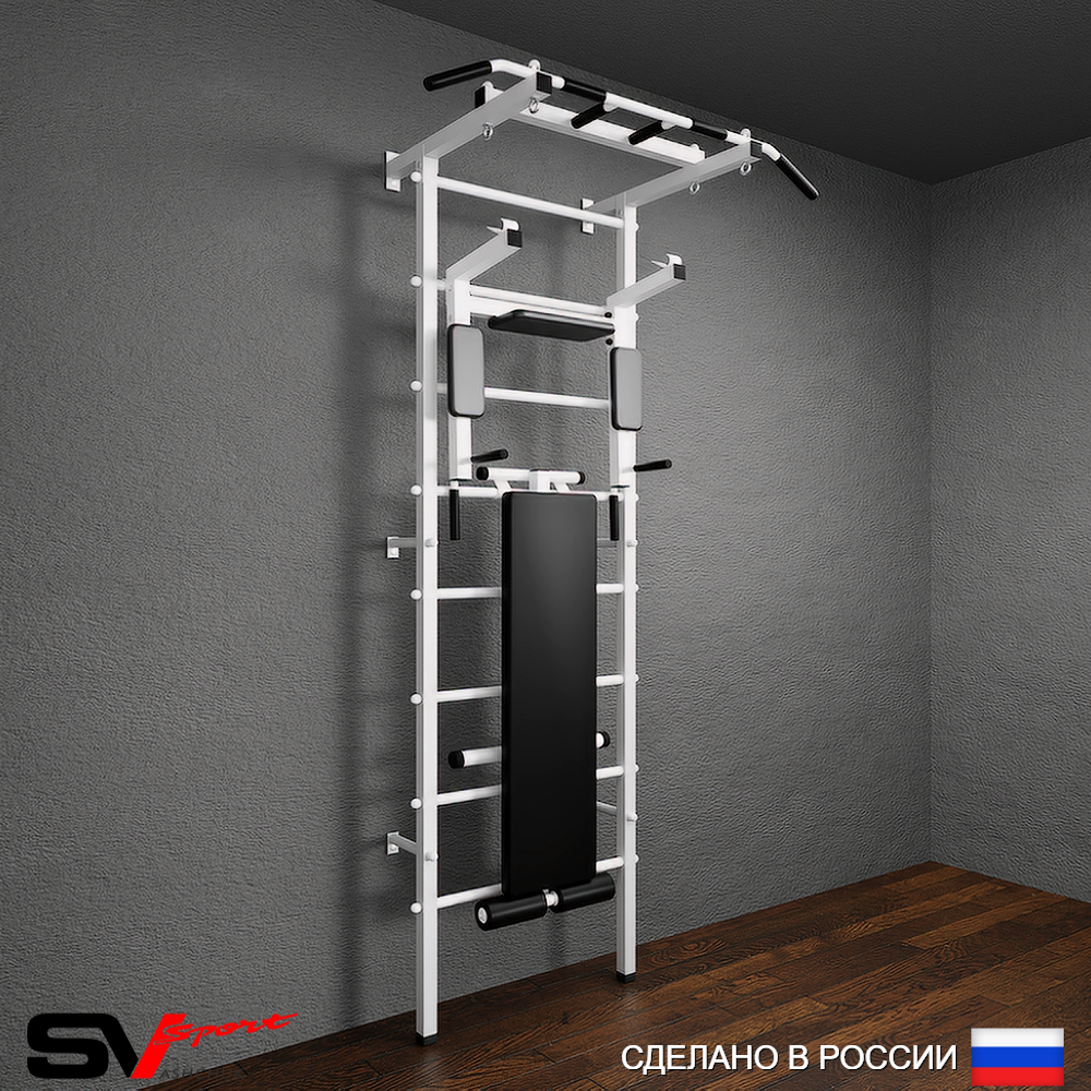 сШведская стенка Sv Pro 804 (Турник Pro/Брусья/стойка/Скамья)