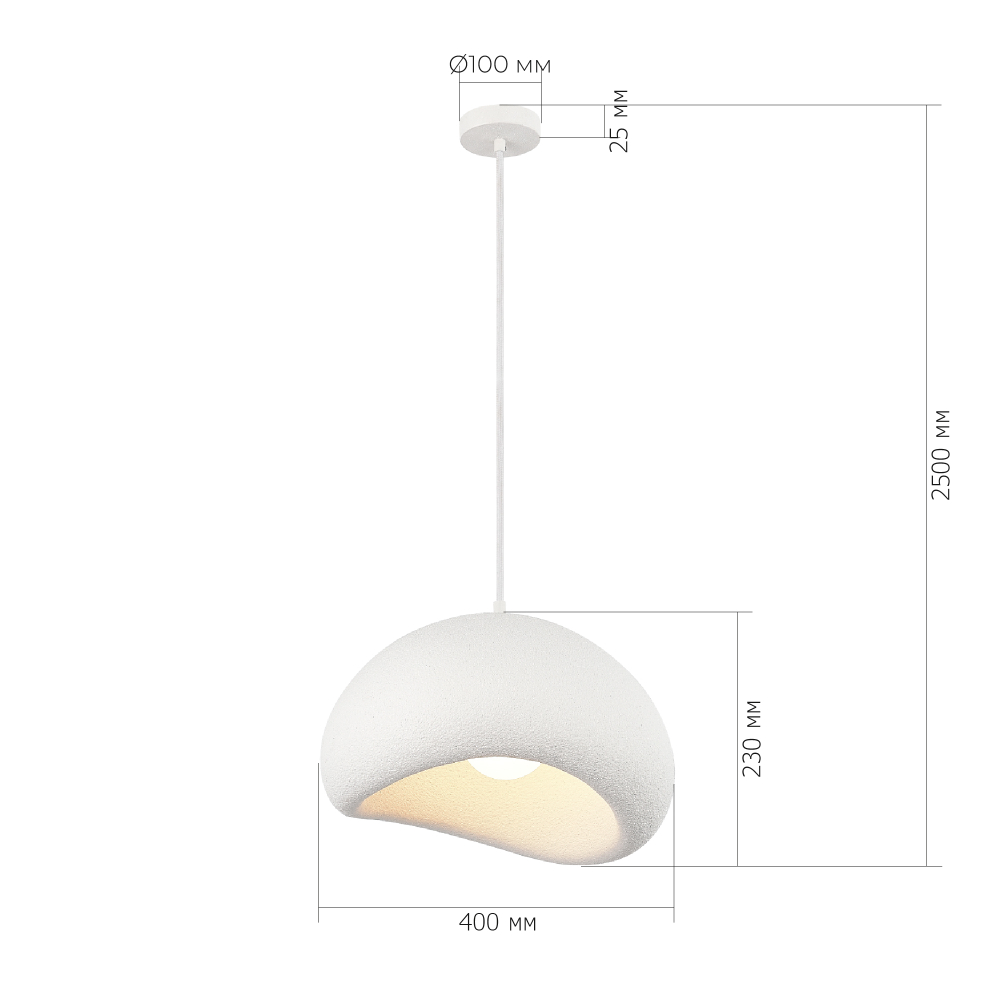 SL1522.503.01 Светильник подвесной WABI SABI E27 1х25W