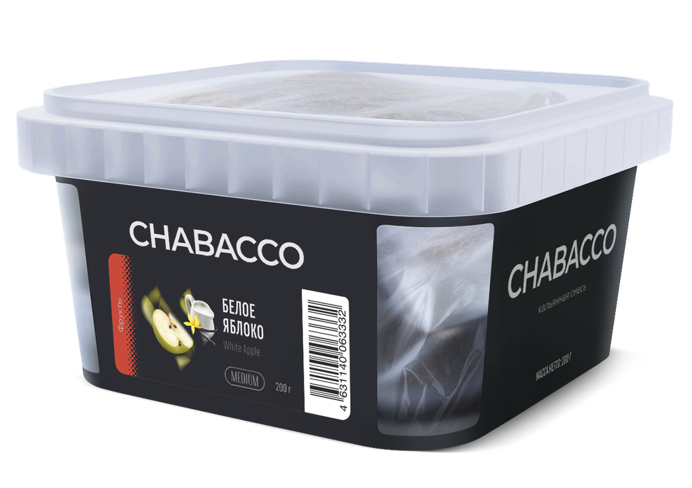 Chabacco Medium - White Apple (200g)