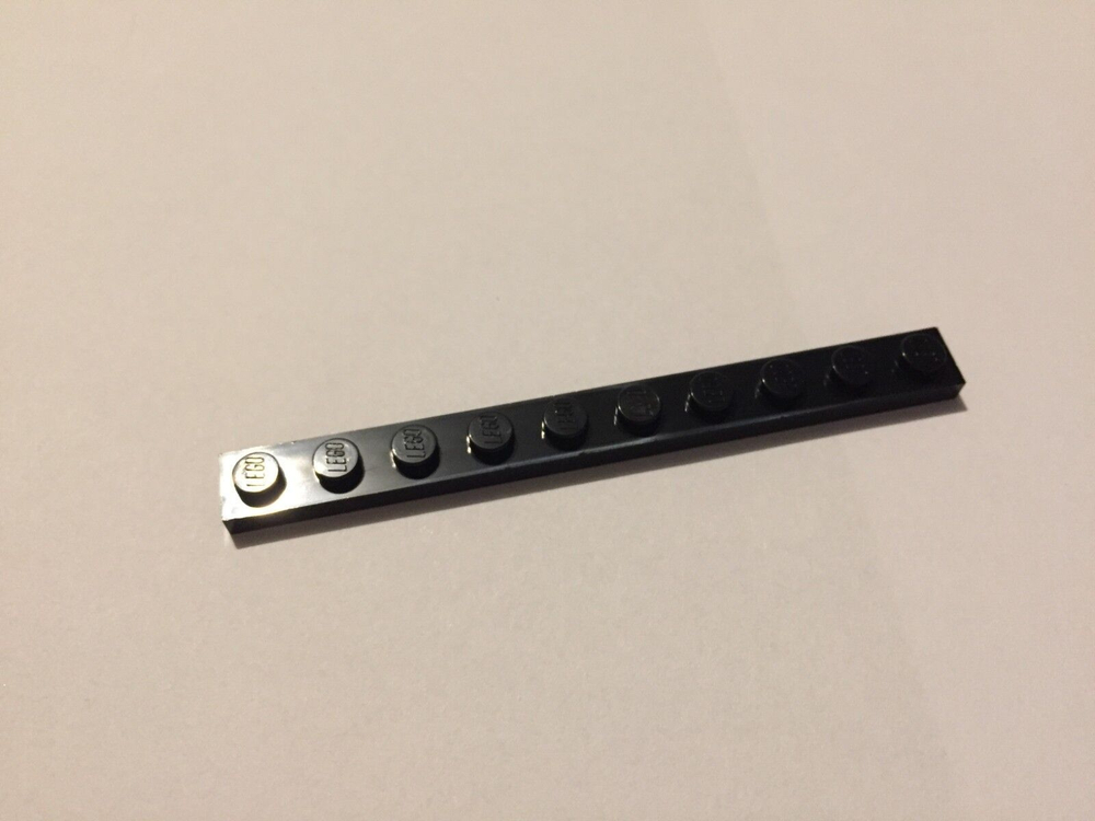 Lego 50шт Плитка 1x10 (черная) 447726