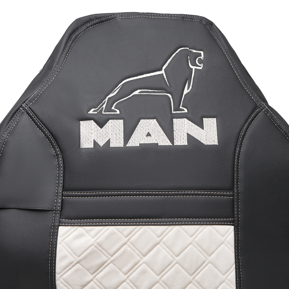 Чехлы MAN TGA (экокожа, бежевый)