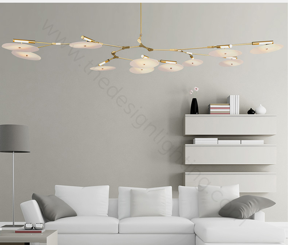 Ceiling design lamp  Branching Discs by Lindsey Adelman (5 lampshades,  Black)