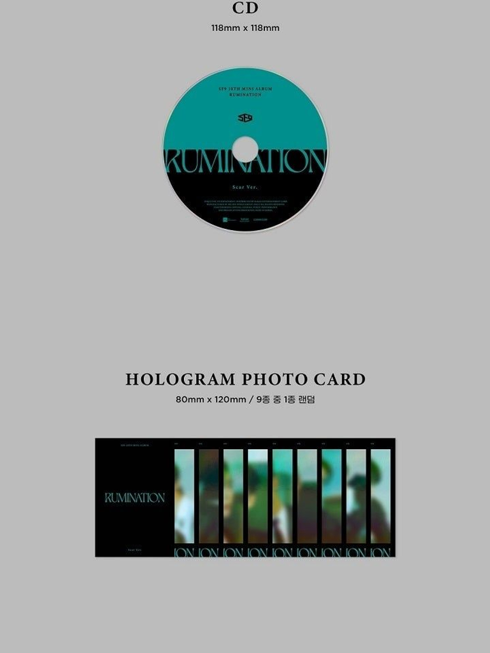Альбом SF9 - RUMINATION 10th Mini Album 3 Version SET