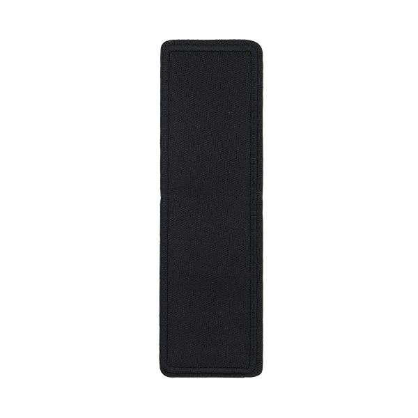 Заплатка термоклеевая прямоугольная, джинс, 145х45 мм (черный (black)), LA497, 2 шт