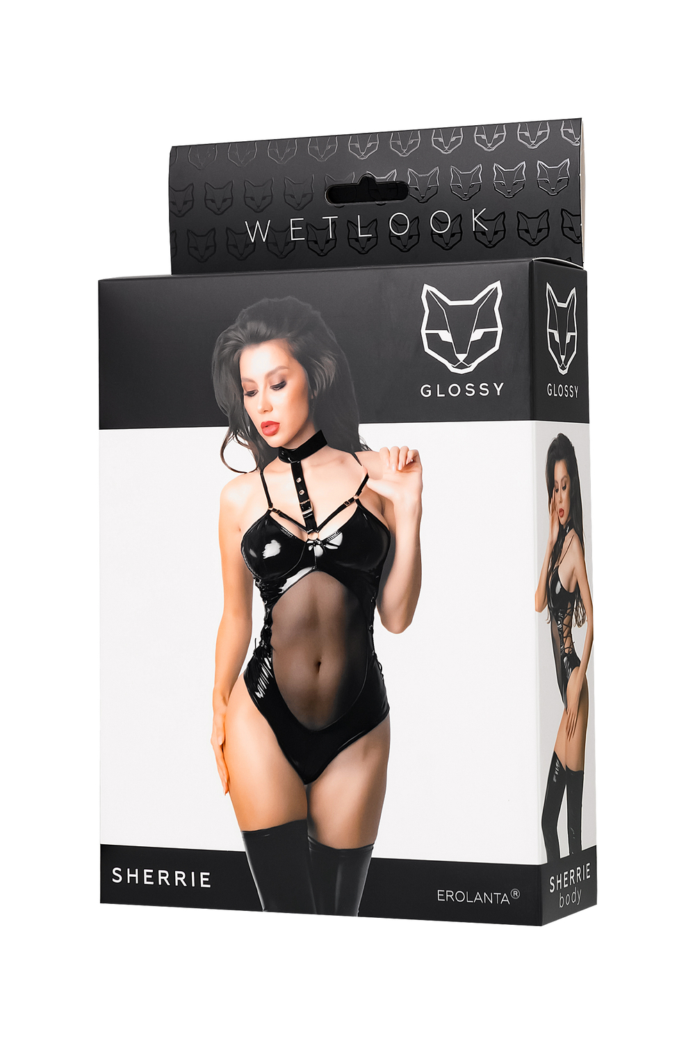 Боди Glossy Sherrie из материала Wetlook XL