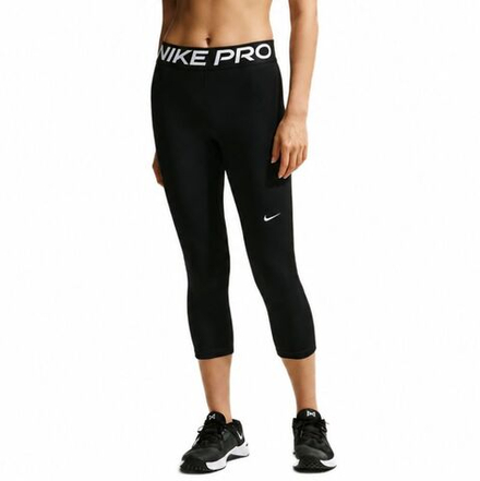 Леггинсы Nike Pro Mid-Rise Crop - black/white