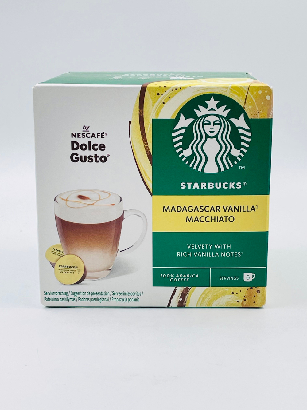 Кофе капсульный Nescafe Dolce Gusto Starbucks Madagascar Vanilla Macchiato, 6 порций